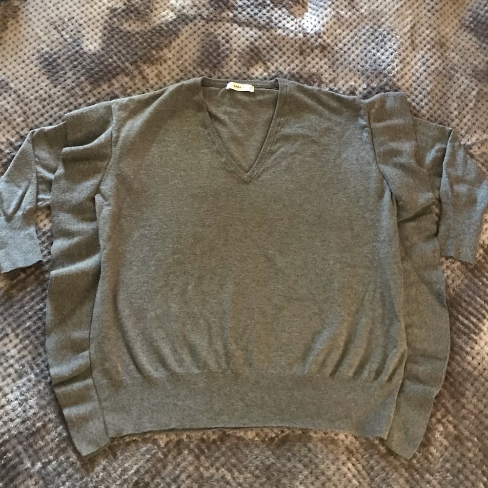 Zara side ruffle sweater